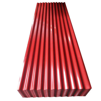 Op maat gemaakte beklede gegolfde gegalvaniseerde stalen dakplaat met 3601-3660 mm lengte en lasservice
