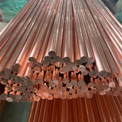 Lange 1-6 m of als gebogen dienst voor grondstoffen 2 m C1100 Koper Ronde Staaf Vlakke Ronde Solid Brass Staven