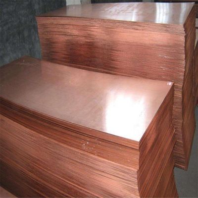 Een ton minimale bestelling bron koper plaat 1 mm met Decoiling service breedte 20-2500mm